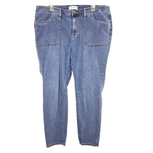 Lane‎ Bryant Signature Fit Jeans Size 18 Flex Magic Waistband Mid Rise Skinny